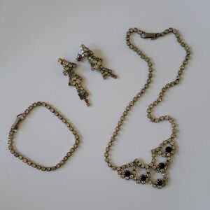 Vintage Rhinestone Jewelry Set